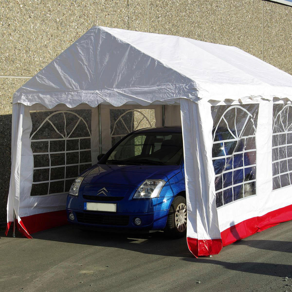 VCM Pavillon weiß Metall B/H/L: ca. 300x300x400 cm Pavillon - weiß (400,00/300,00/300,00cm) - VCM