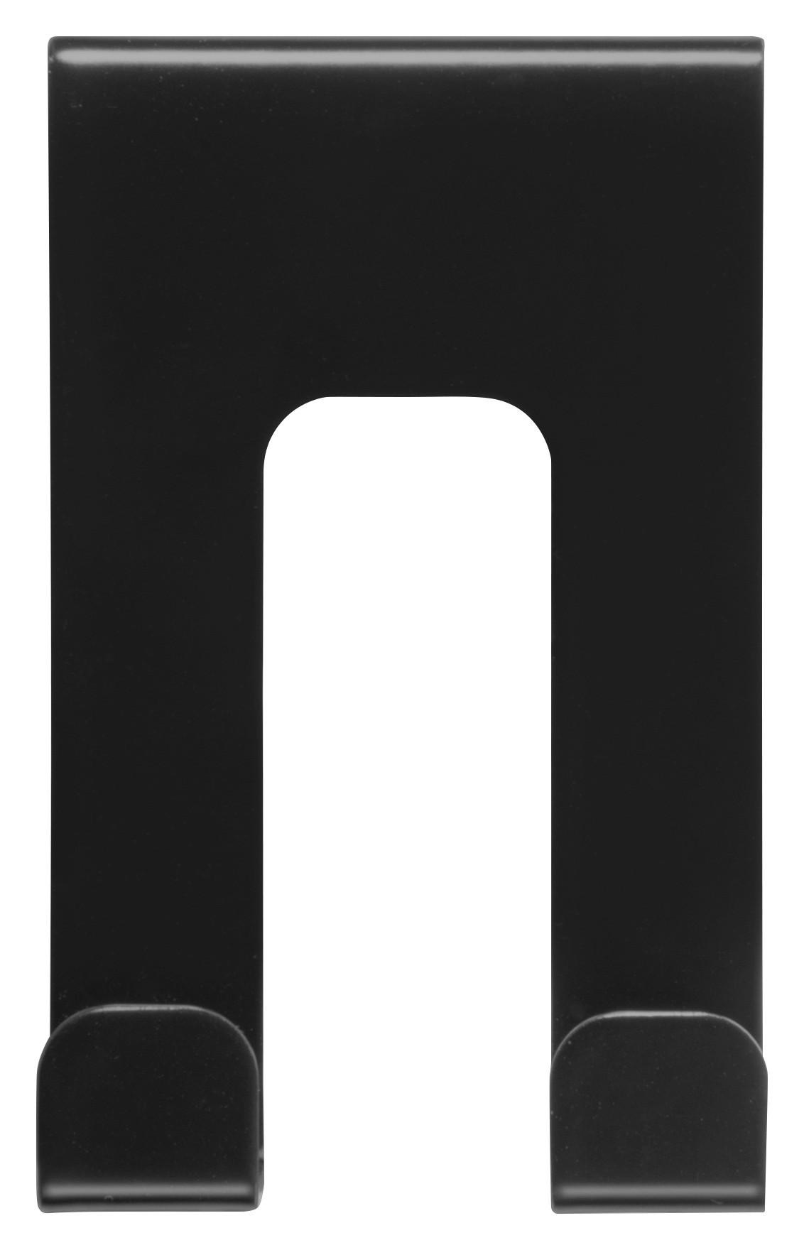 Türgarderobe Hook 2 anthrazit pulverbeschichtet Metall B/H/T: ca. 5,01x8x4,2 cm Hook 2 - anthrazit (5,01/8,00/4,20cm)