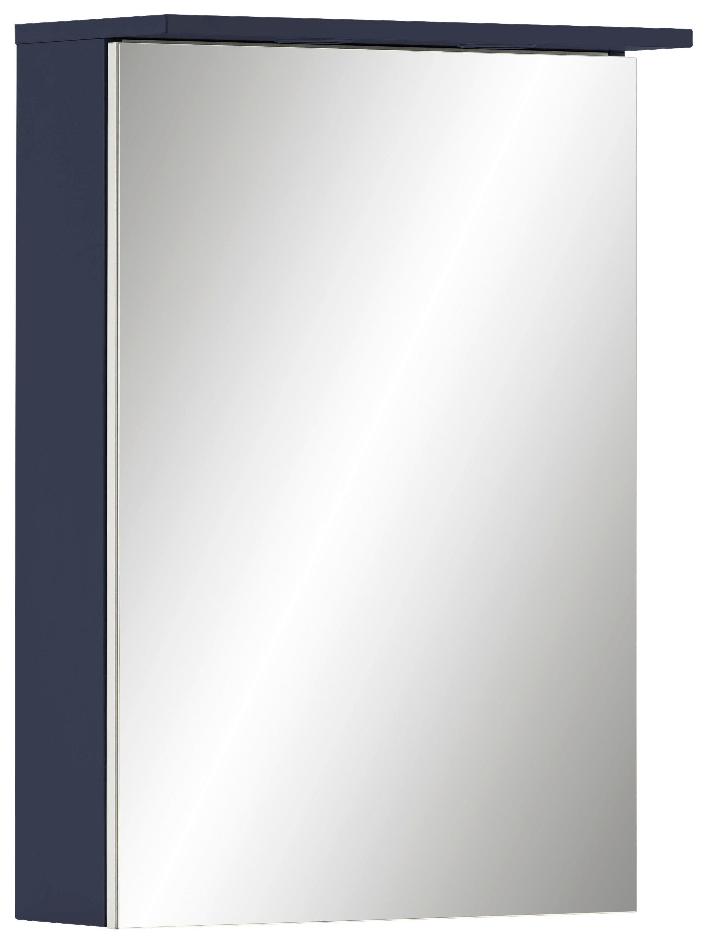 Spiegelschrank Jesper blau dunkel B/H/T: ca. 50,4x72,3x16 cm