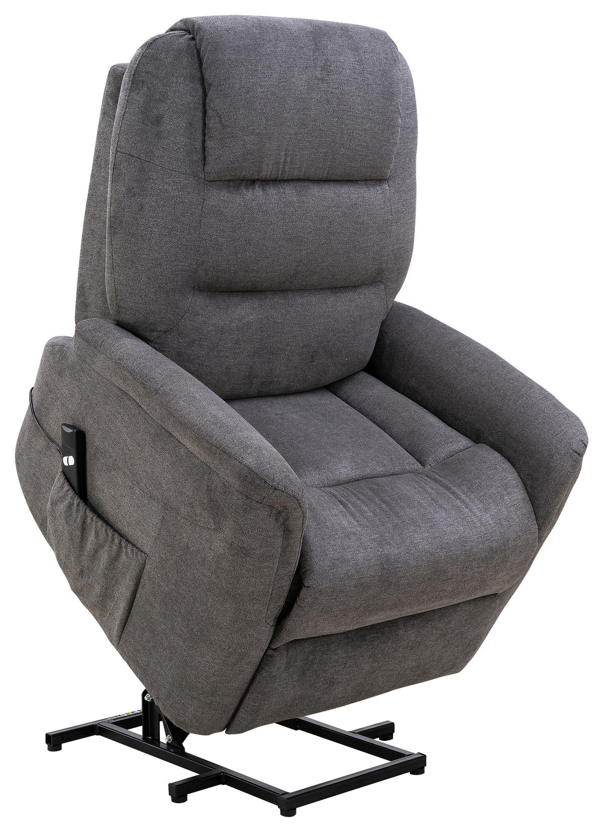 Sessel grau Microfaser B/H/T: ca. 88x106x93 cm FM-5018L-large_Fernsehsessel - grau (88,00/106,00/93,00cm)