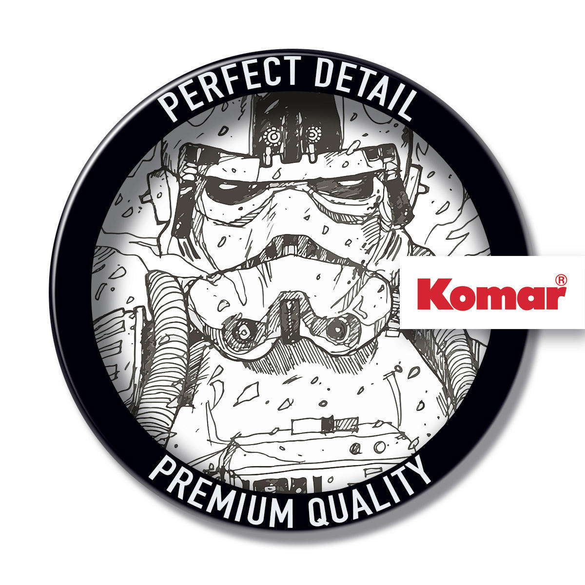 Komar Poster Star Wars Pilot Drawing Star Wars B/L: ca. 40x50 cm Star Wars Pilot Drawing - (40,00/50,00cm) - Komar