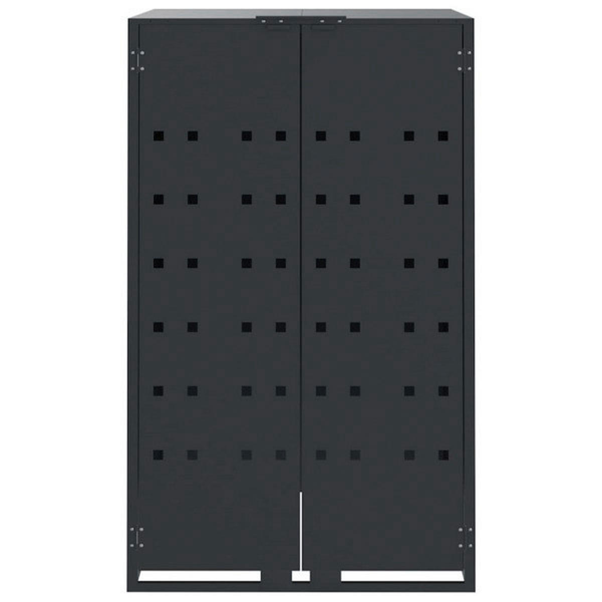 VidaXL Mülltonnenbox anthrazit Mülltonnenbox - anthrazit - VidaXL