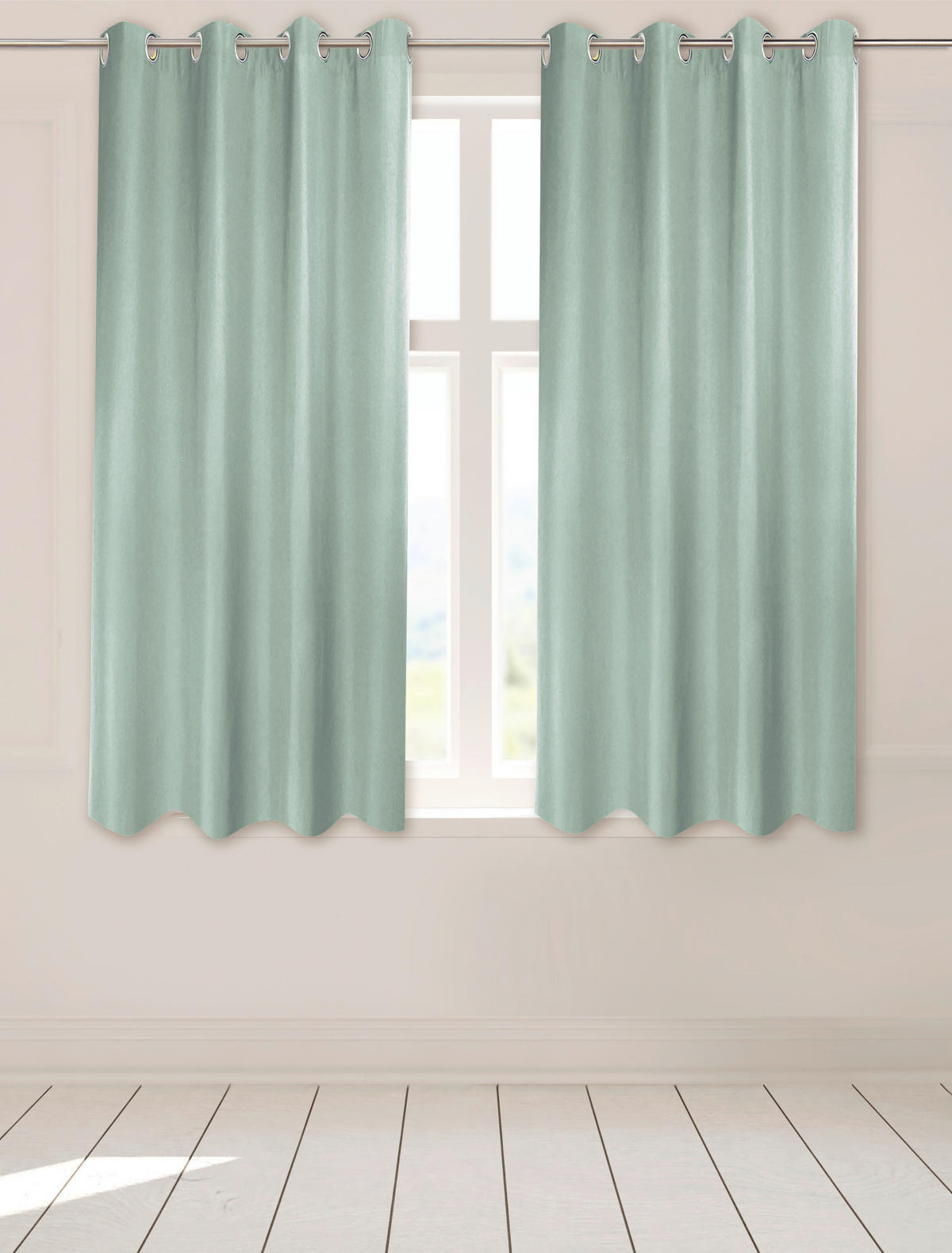 Ösenvorhang Sorrento salbei B/L: ca. 140x175 cm Sorrento - salbei (140,00/175,00cm) - POCOline
