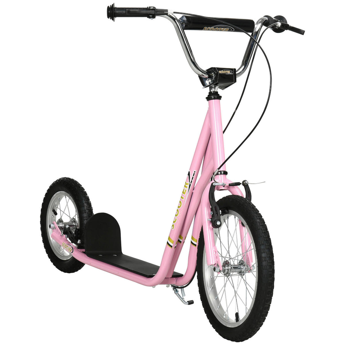 HOMCOM Kinderroller pink Kinderroller - pink (125,00/58,00/100,00cm) - HOMCOM