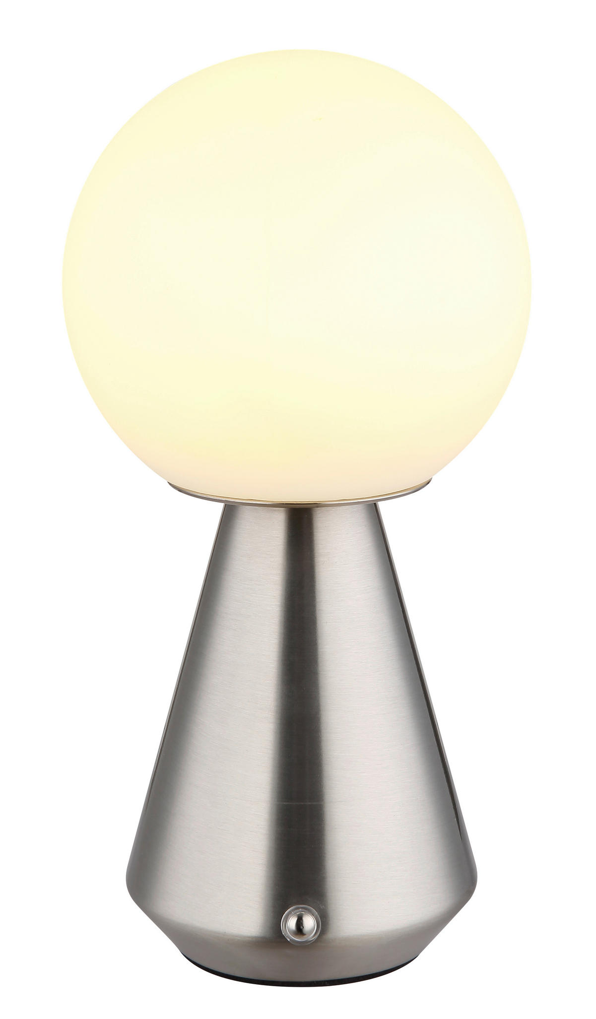 GLOBO Tischleuchte SORA - nickel matt/Opal (12,00/23,50cm) - GLOBO
