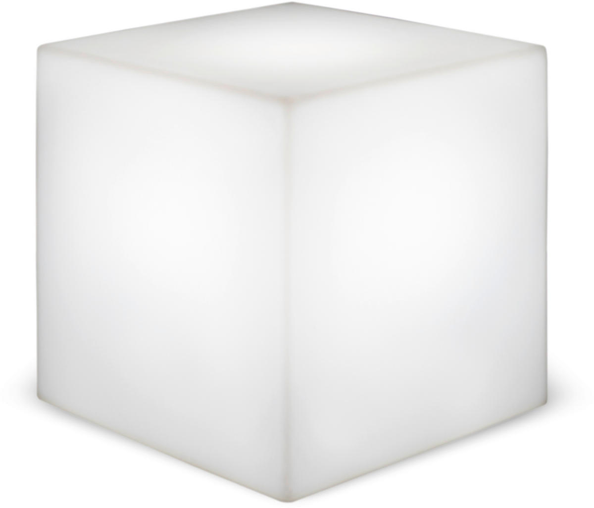 LED-Dekoleuchte weiß B/H/L: ca. 40x40x40 cm CUBY 40 - weiß (40,00/40,00/40,00cm) - NewGarden