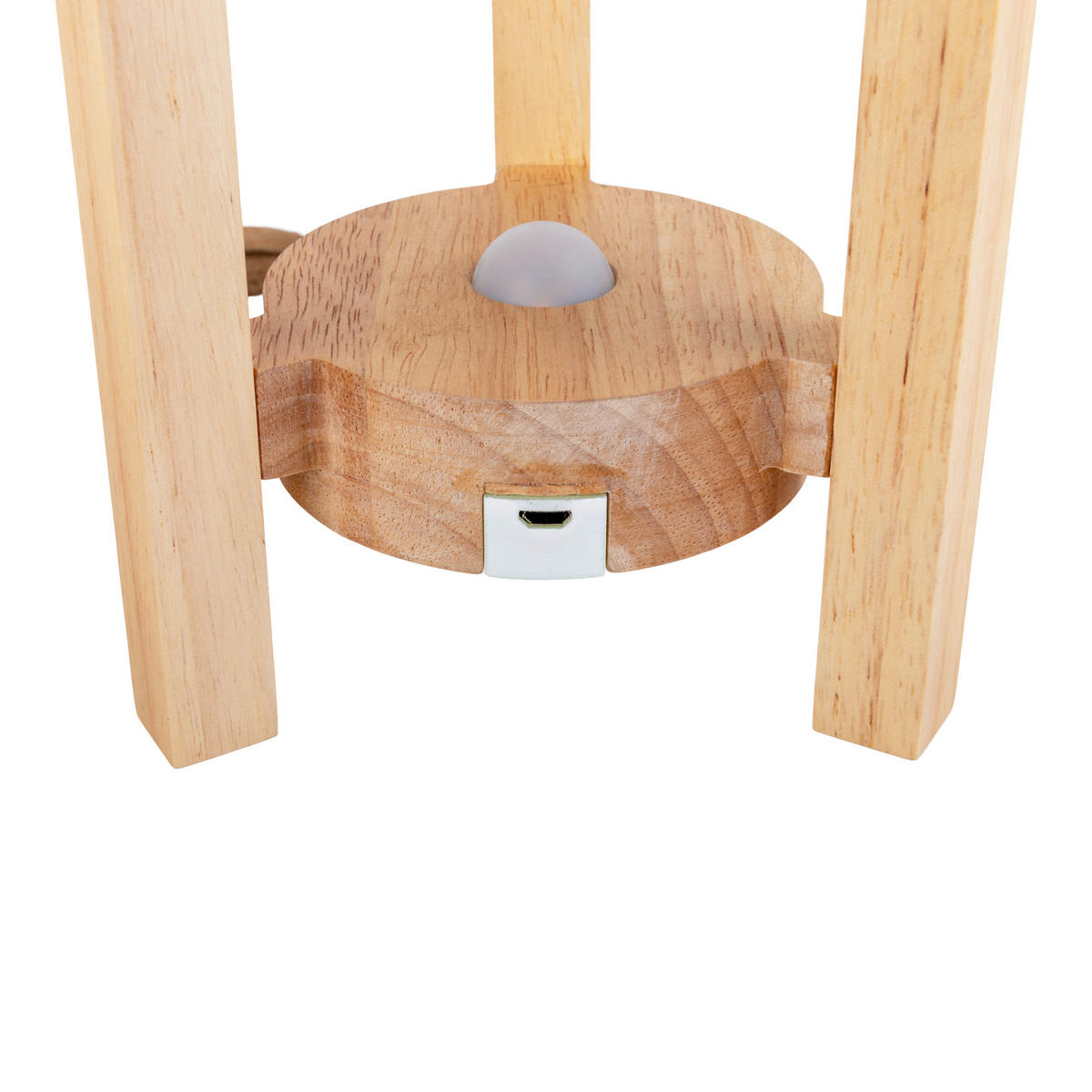 Näve Leuchten Tischleuchte 5305223 weiß Textil Holz B/H/T: ca. 16,2x25x16,2 cm null 1 Brennstellen Madita - weiß (16,20/25,00/16,20cm) - Näve Leuchten