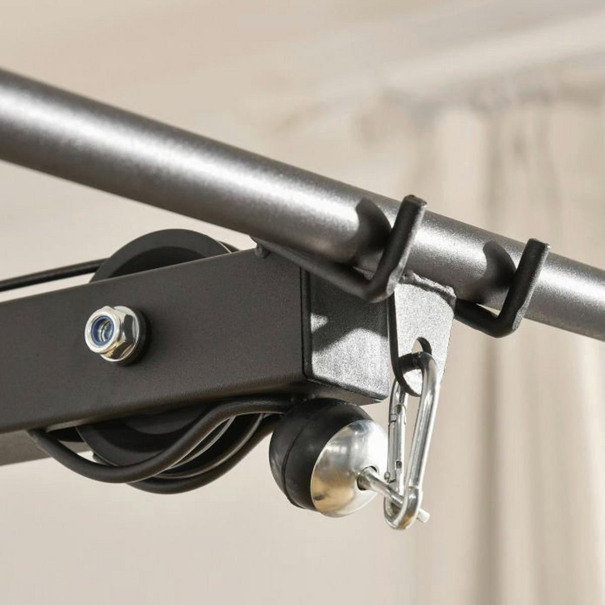 HOMCOM Kraftstation schwarz Stahl B/H/T: ca. 107x190x120 cm Kraftstation - schwarz (107,00/190,00/120,00cm) - HOMCOM
