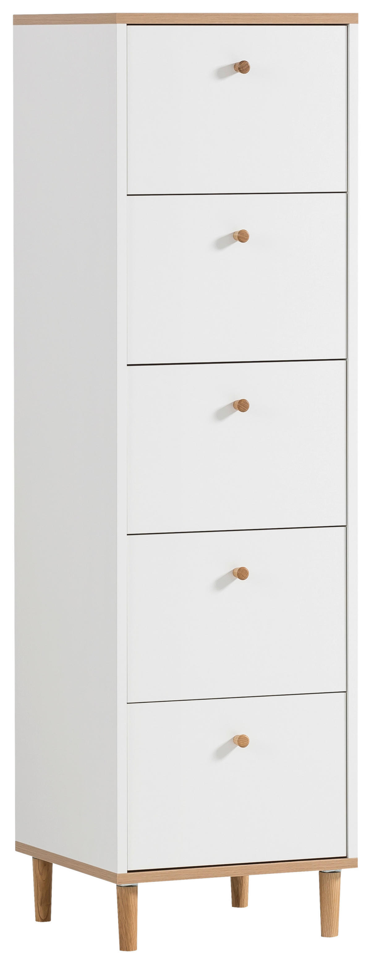 Kommode Hilda weiß matt Eiche Artisan Nachbildung B/H/T: ca. 401,1x142x40 cm Hilda - Eiche/weiß (401,10/142,00/40,00cm) - Möbelpartner
