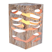 LED-Solarleuchte silber Kunststoff B/H/T: ca. 12,3x20x12,3 cm HILDA - silber (12,30/20,00/12,30cm) - Näve Leuchten
