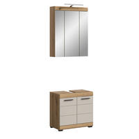 Badezimmer-Set Scout Evoke Oak Nachbildung Kaschmirgrau Nachbildung B/H/T: ca. 60x191x34 cm Scout - Kaschmirgrau (60,00/191,00/34,00cm) - xonox.home
