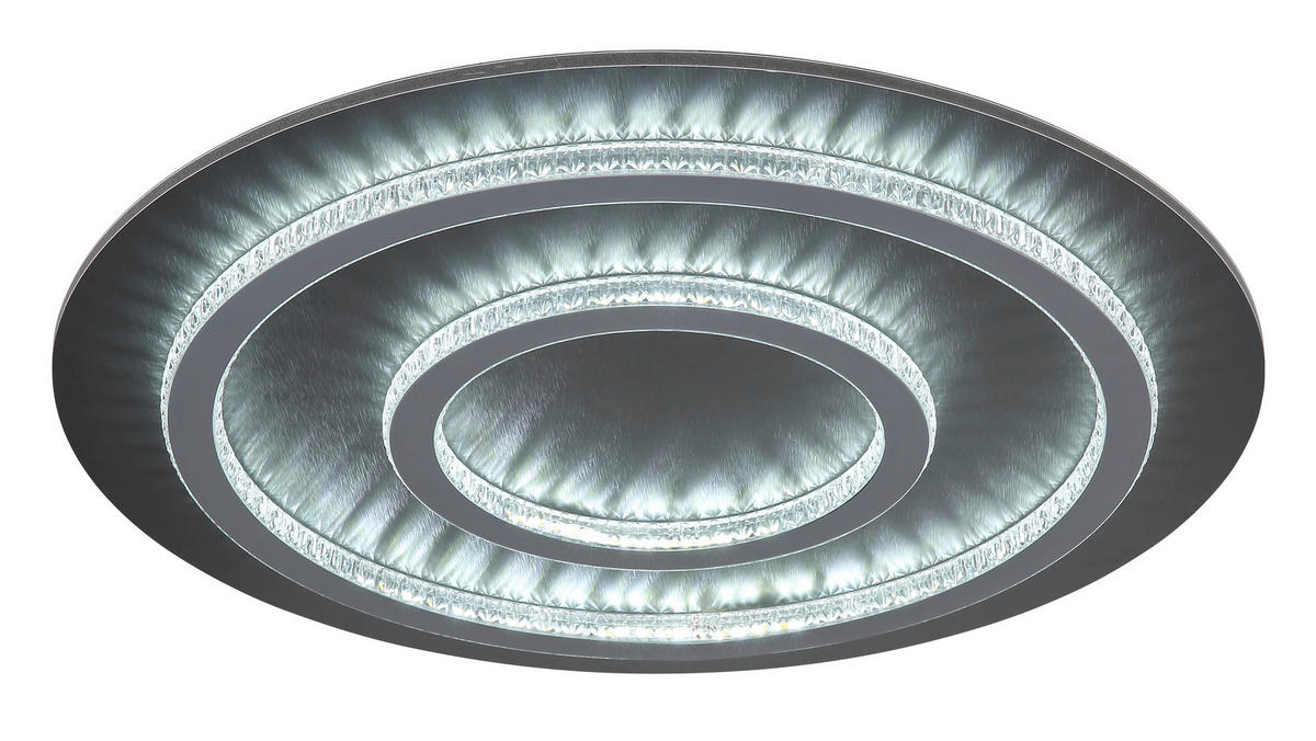 GLOBO LED-Deckenleuchte hellgrau mattschwarz anthrazit Metall Kunststoff H/D: ca. 6x55 cm 1 Brennstellen JAYDEN - hellgrau/mattschwarz (55,00/6,00cm) - GLOBO