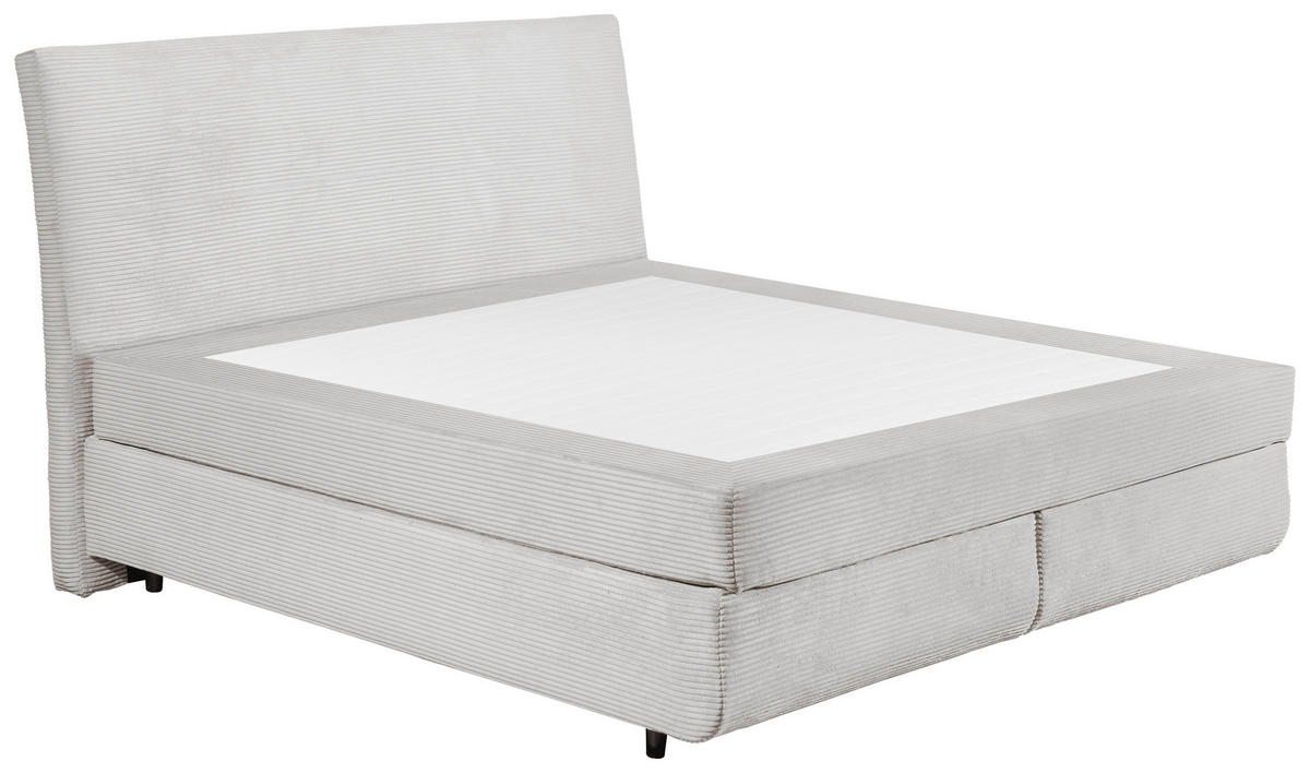 Boxspringbett Marbella Silbergrau Liegefläche B/L: ca. 180x200 cm Marbella - Silbergrau (185,00/126,00/216,00cm)