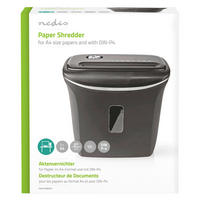 Nedis Aktenvernichter schwarz Aktenvernichter_Nedis 12l - schwarz (18,50/32,80/32,00cm) - Nedis