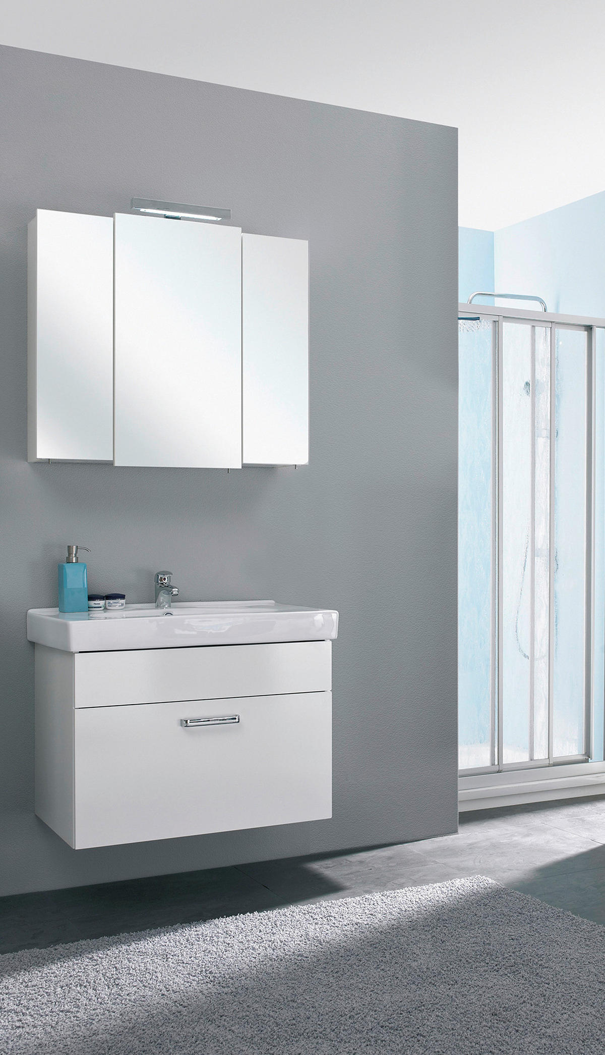 Badezimmer-Set Quickset 312 weiß glanz B/H/T: ca. 83x200x48 cm Quickset 312 - weiß (83,00/200,00/48,00cm) - Pelipal
