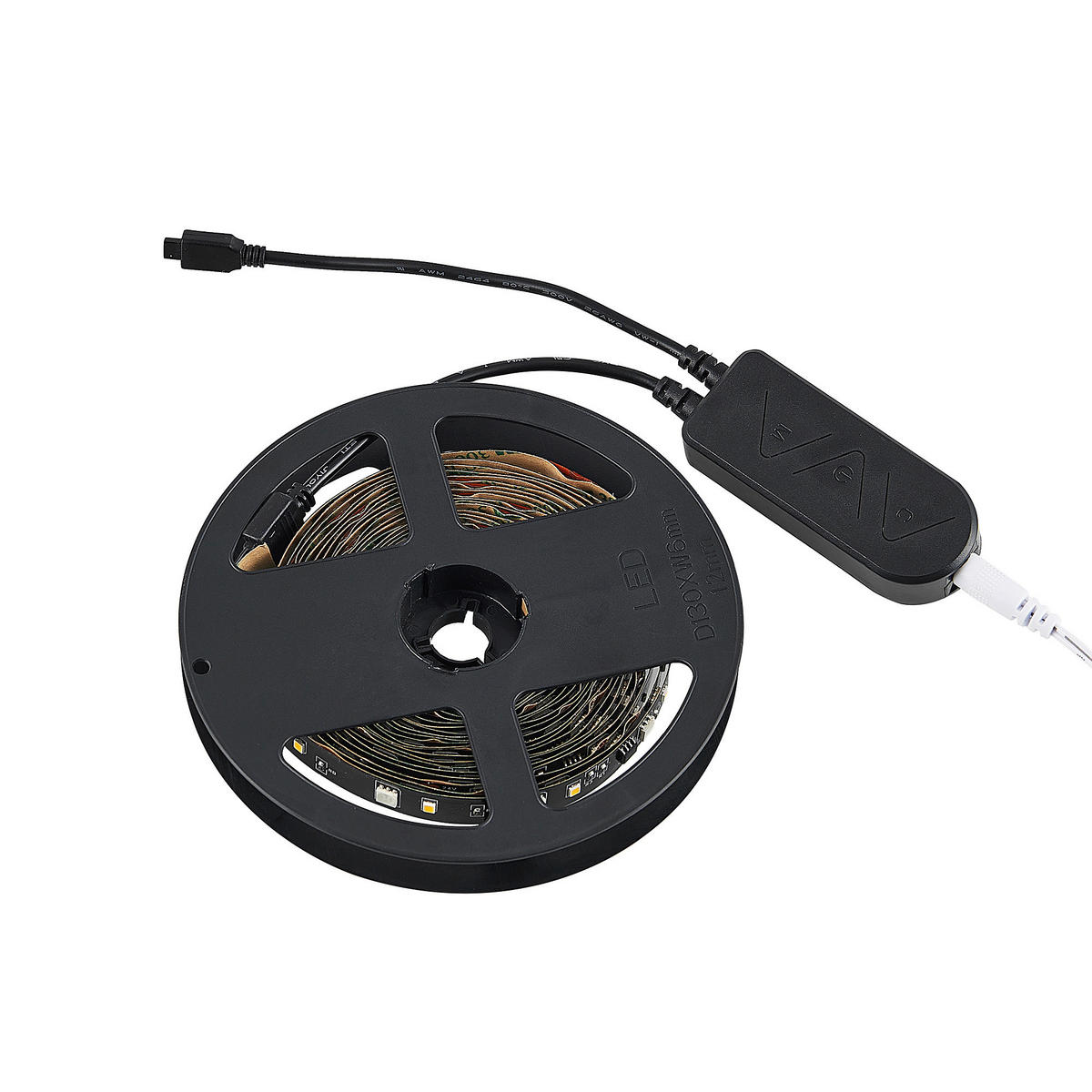 Lichtband schwarz Kunststoff B/L: ca. 1x500 cm LED-Lichtband_Racer - schwarz (1,00/500,00cm)