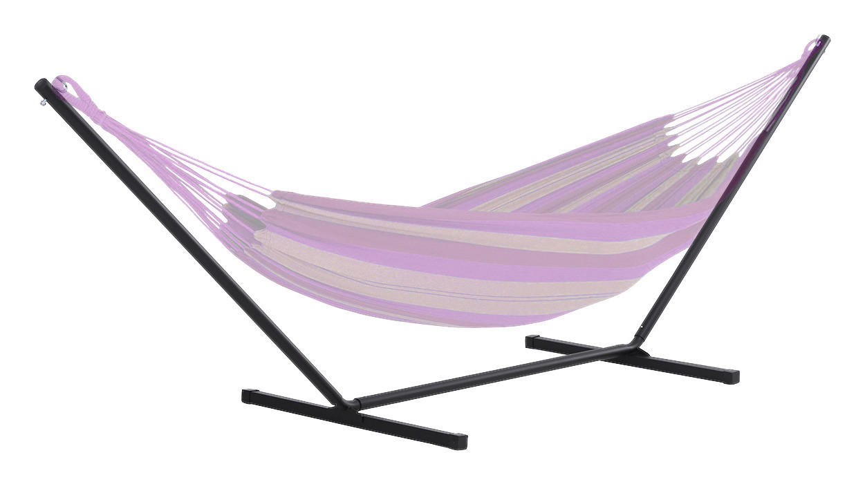 Outsunny Hängemattengestell schwarz Metall B/H/L: ca. 92x115x360 cm günstig online kaufen