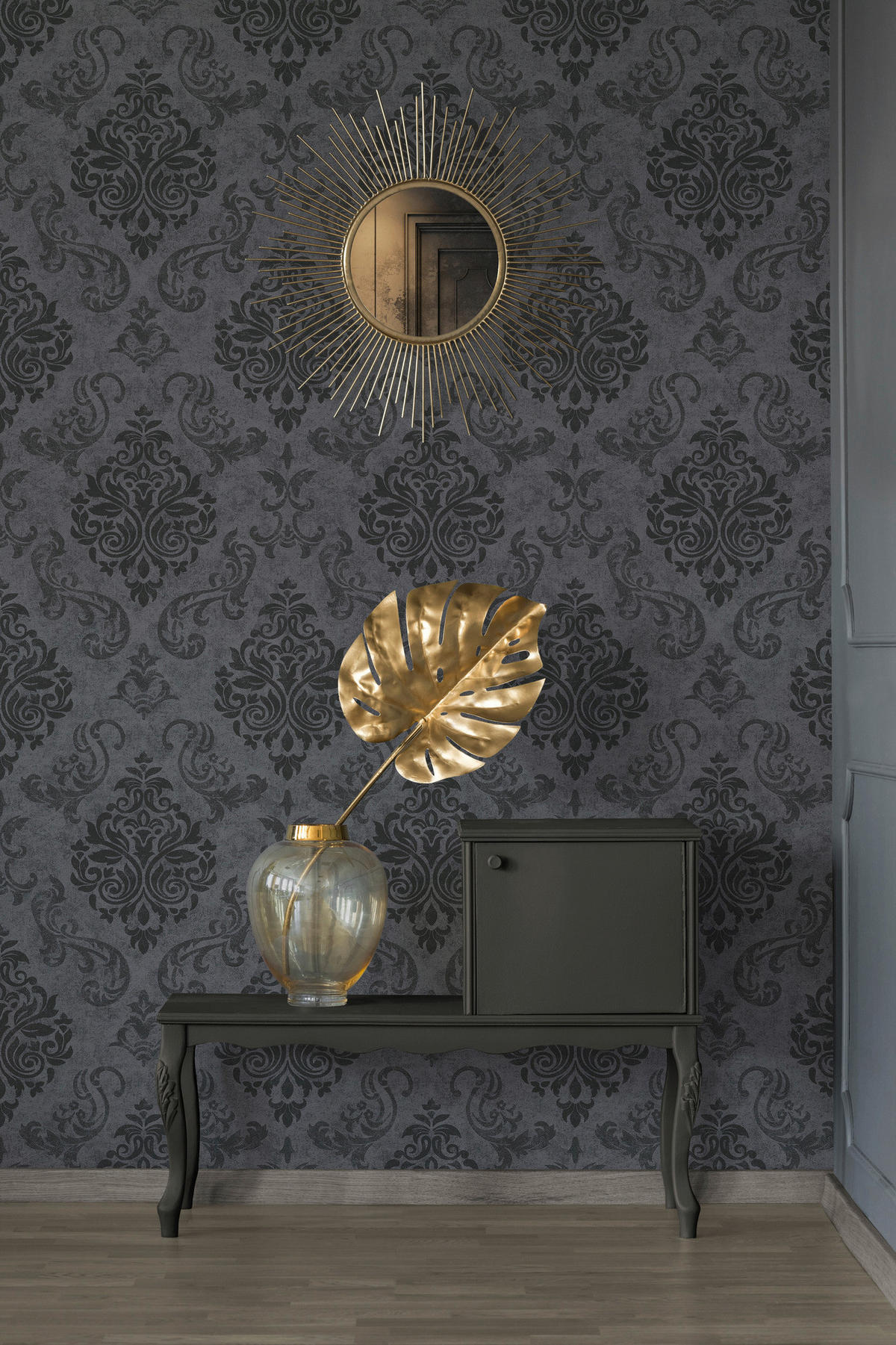 A.S.Creation Vliestapete Memory 3 Barock schwarz B/L: ca. 53x1005 cm Memory 3 - schwarz (53,00/1005,00cm) - A.S.Creation