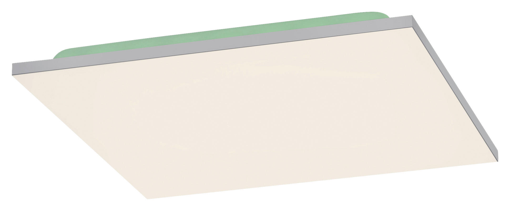 Just Light Deckenleuchte 15600-16  Gustav weiß Aluminium Kunststoff Eisen B/H/L: ca. 45x7x45 cm Gustav - weiß (45,00/45,00/7,00cm) - Just Light