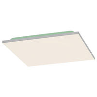 Just Light Deckenleuchte 15600-16  Gustav weiß Aluminium Kunststoff Eisen B/H/L: ca. 45x7x45 cm Gustav - weiß (45,00/45,00/7,00cm) - Just Light