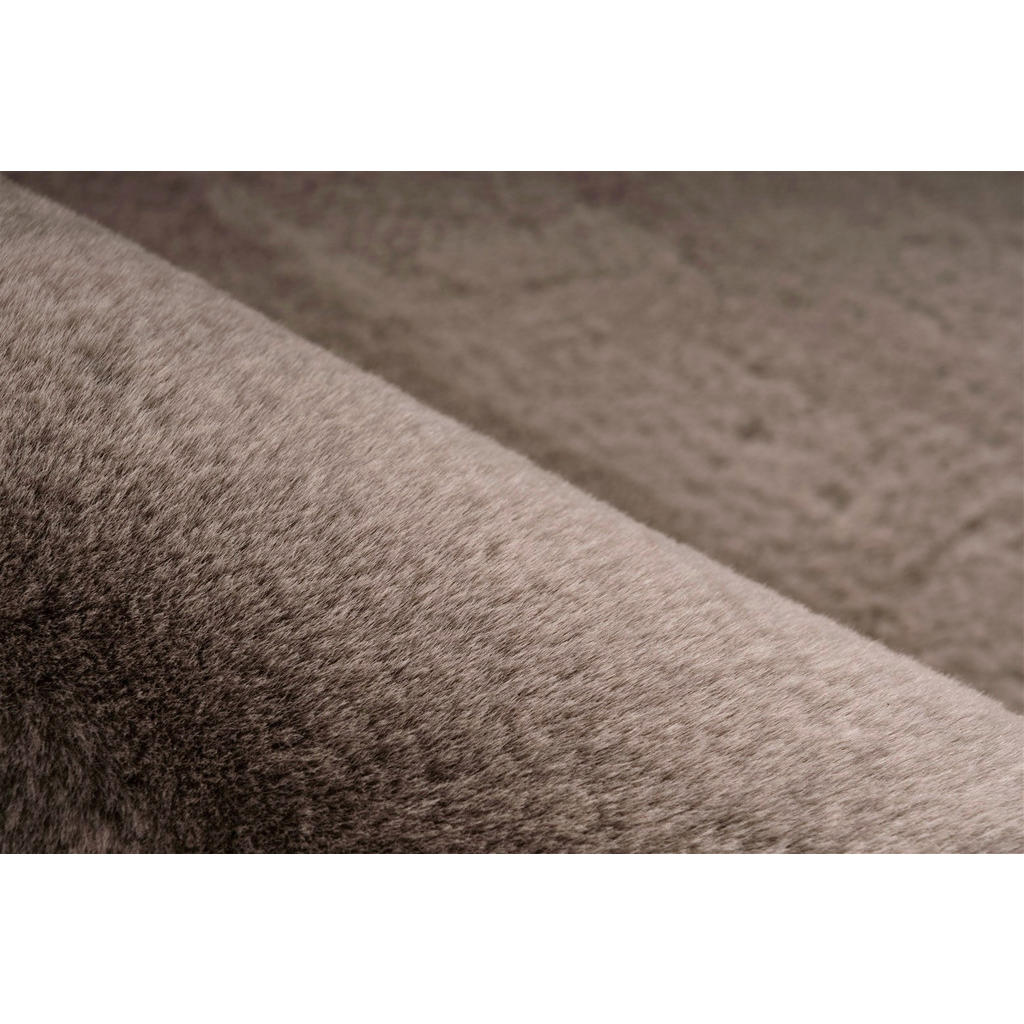 Thumbnail - Padiro Hochflorteppich Rabbit Light 525 taupe B/H/L: ca. 120x3,6x120 cm