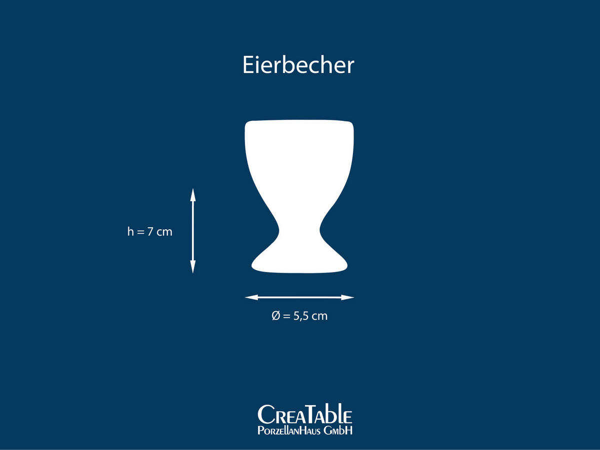 CreaTable Eierbecher NATURE COLLECTION grau Steinzeug NATURE COLLECTION - grau - CreaTable