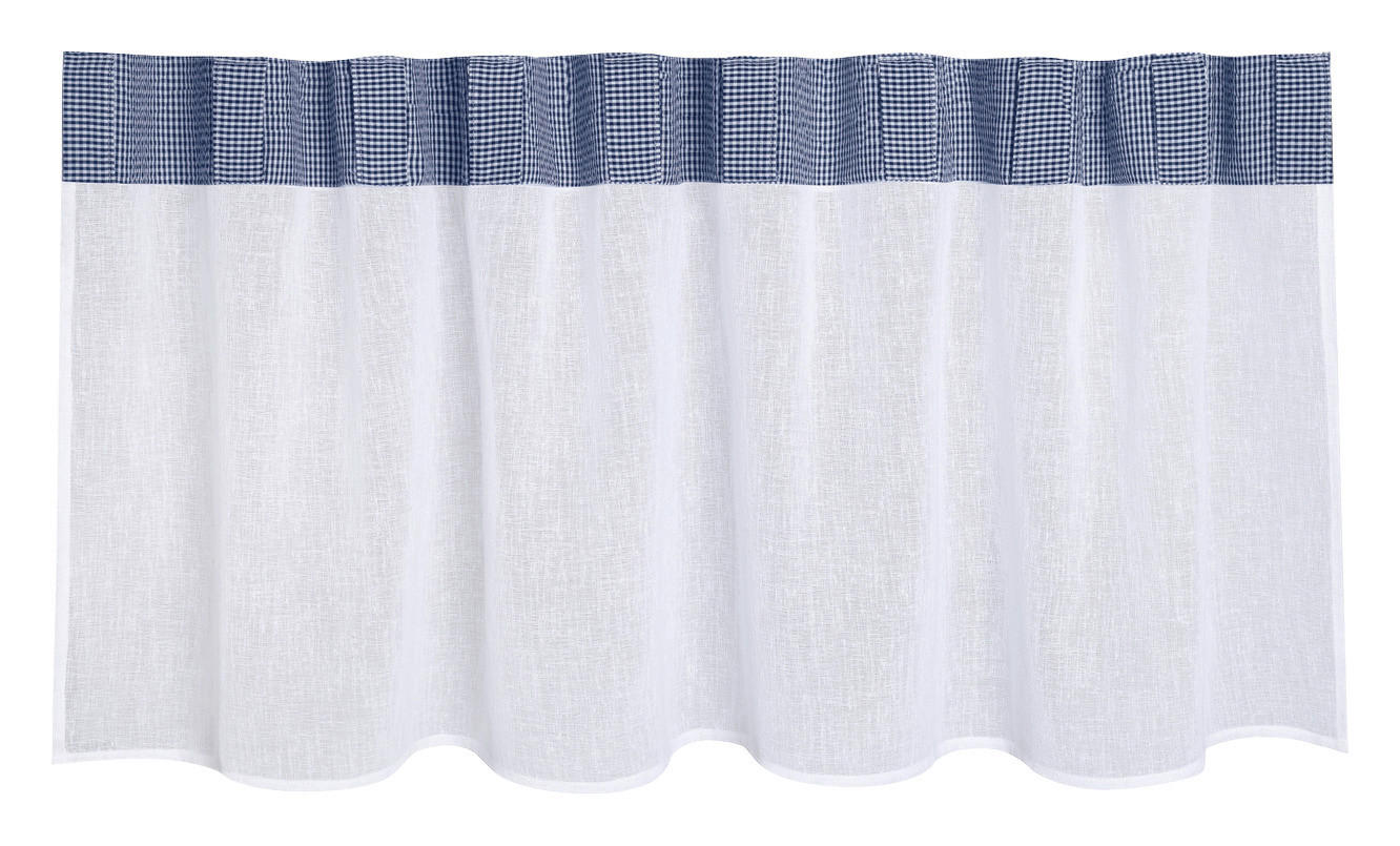 Thumbnail - Happy Home Scheibengardine Jens weiß B/L: ca. 140x50 cm