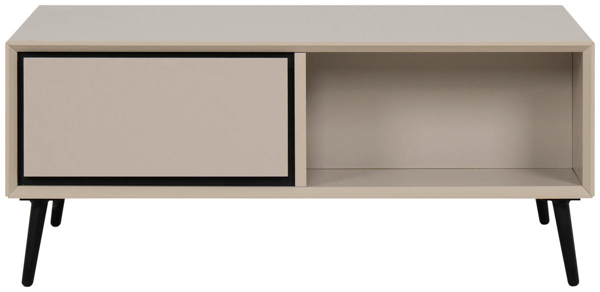 Couchtisch Arona sand schwarz B/H/T: ca. 94x40x55 cm Arona - sand/schwarz (94,00/40,00/55,00cm)