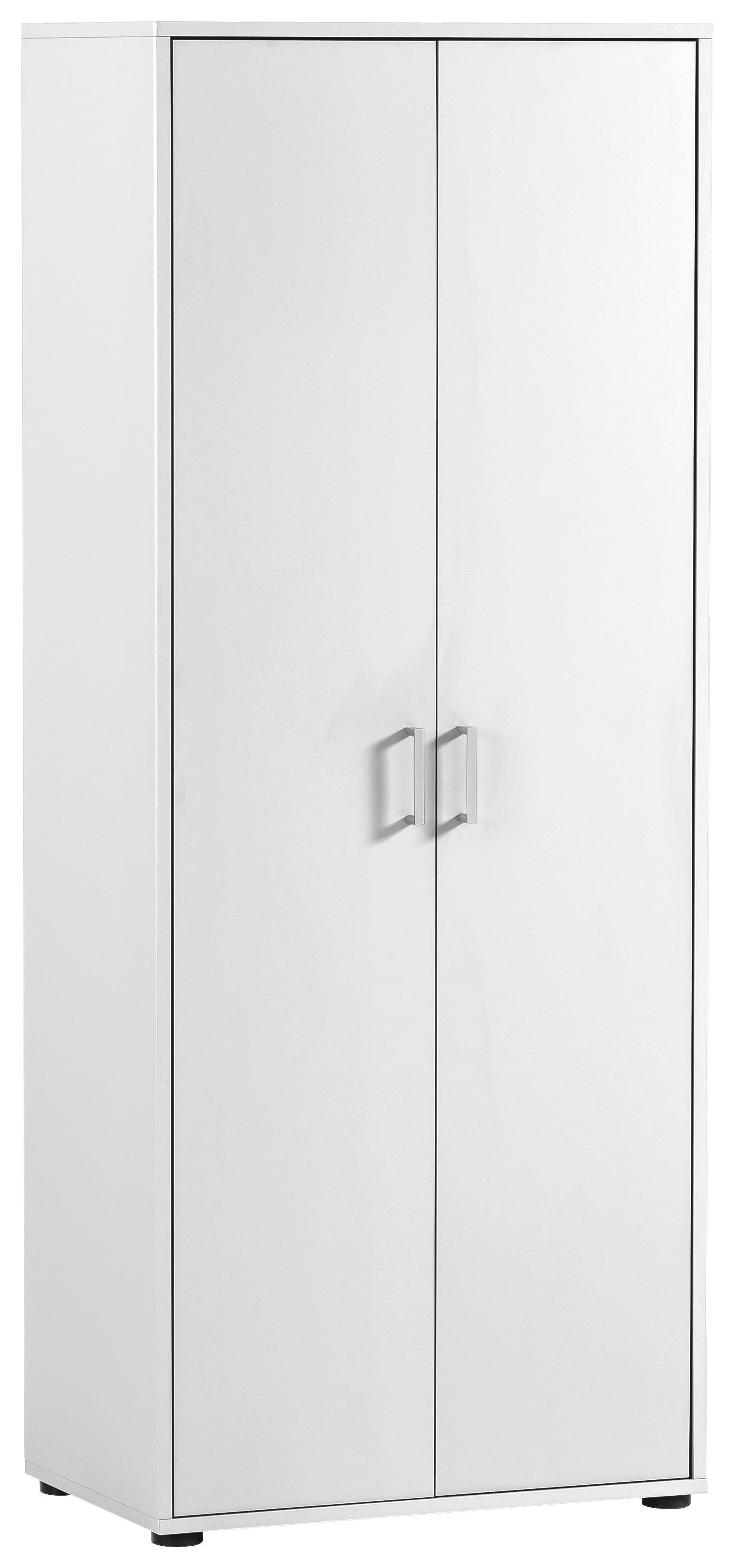 Hochschrank Niels weiß perlweiß Optik B/H/T: ca. 65x163,6x41 cm Niels - weiß (65,00/163,60/41,00cm) - Möbelpartner