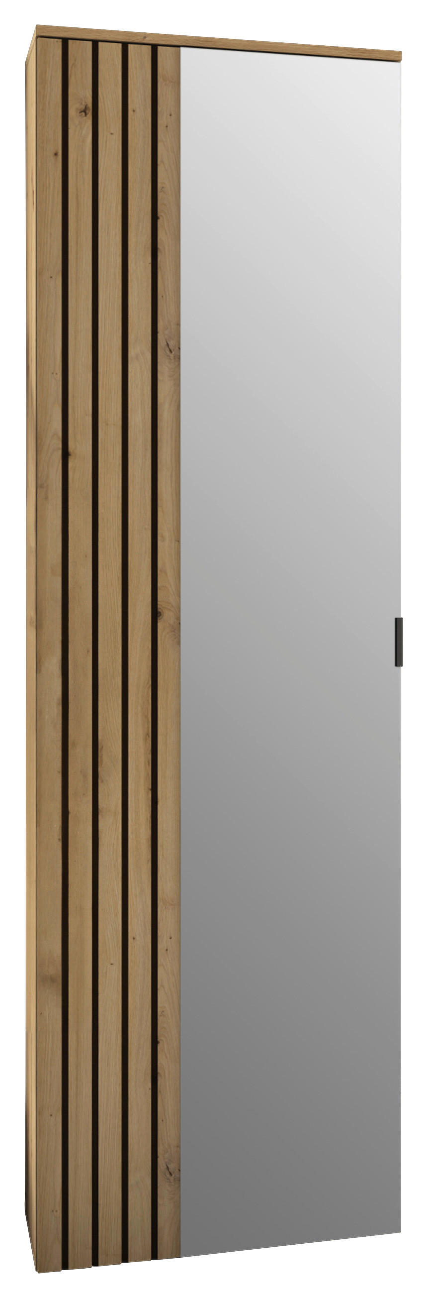 Garderobenschrank Lagos Eiche Artisan Nachbildung anthrazit B/H/T: ca. 57x195x38 cm Lagos - Eiche/anthrazit (57,00/195,00/38,00cm)