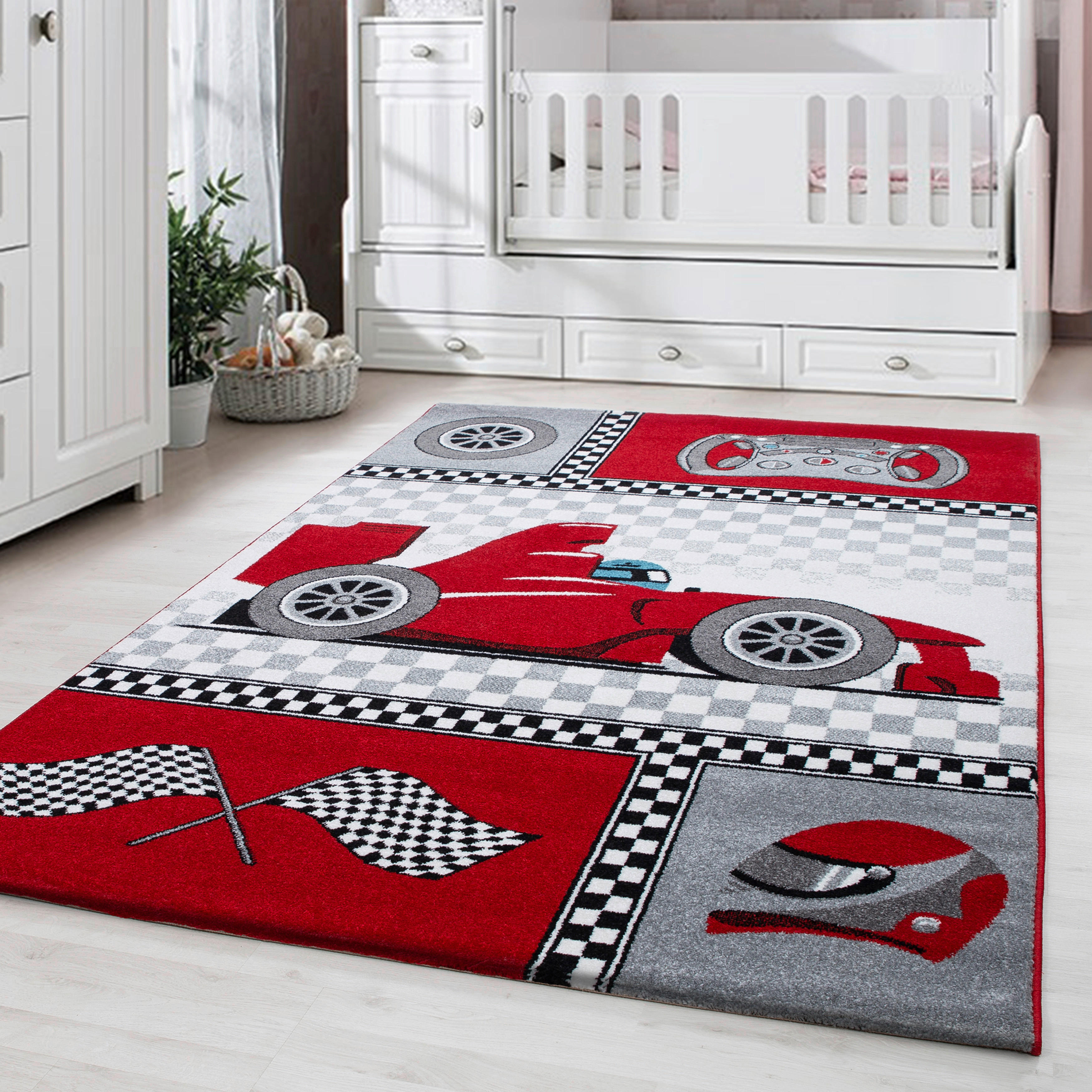 Thumbnail - Ayyildiz Teppich KIDS rot B/L: ca. 140x200 cm