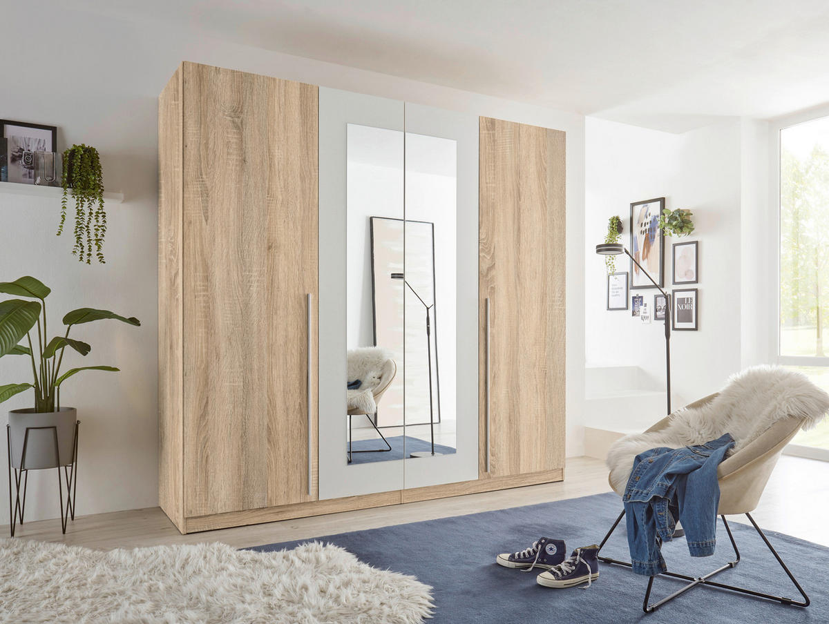 Kleiderschrank Cano Eiche San-Remo Nachbildung B/H/T: ca. 228x213x62 cm Cano - Eiche (228,00/213,00/62,00cm)