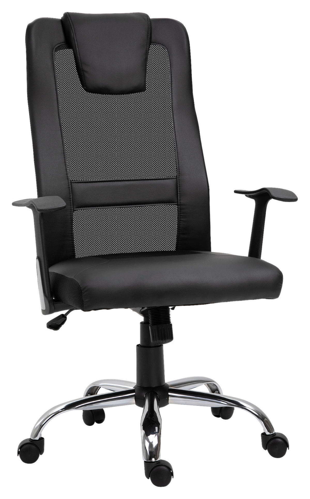Drehstuhl 921-141BK schwarz 921-141BK - schwarz (66,00/108,00/73,00cm) - Vinsetto