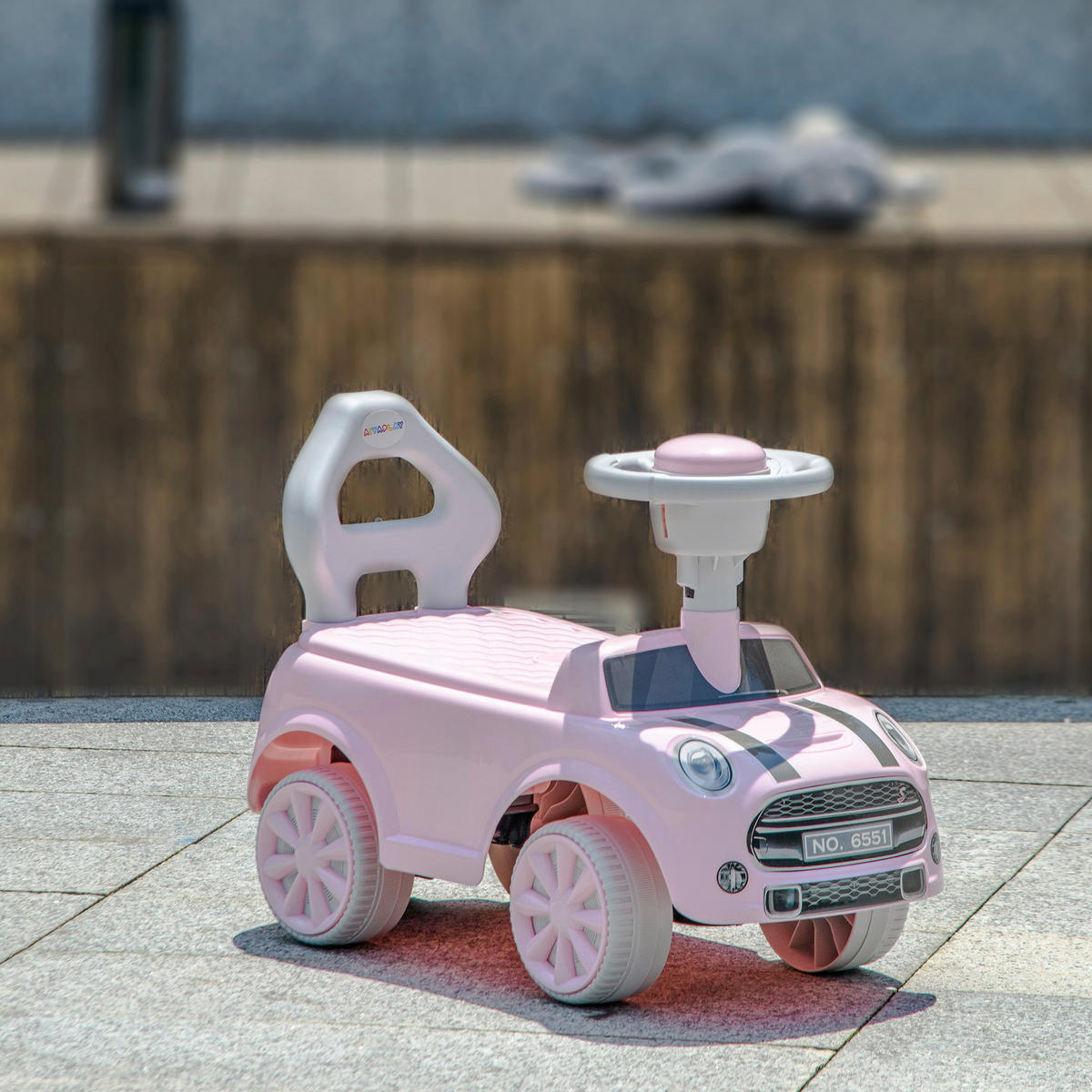 AIYAPLAY Rutschauto rosa B/H/L: ca. 25x35x53 cm Rutschauto - rosa (53,00/25,00/35,00cm) - AIYAPLAY