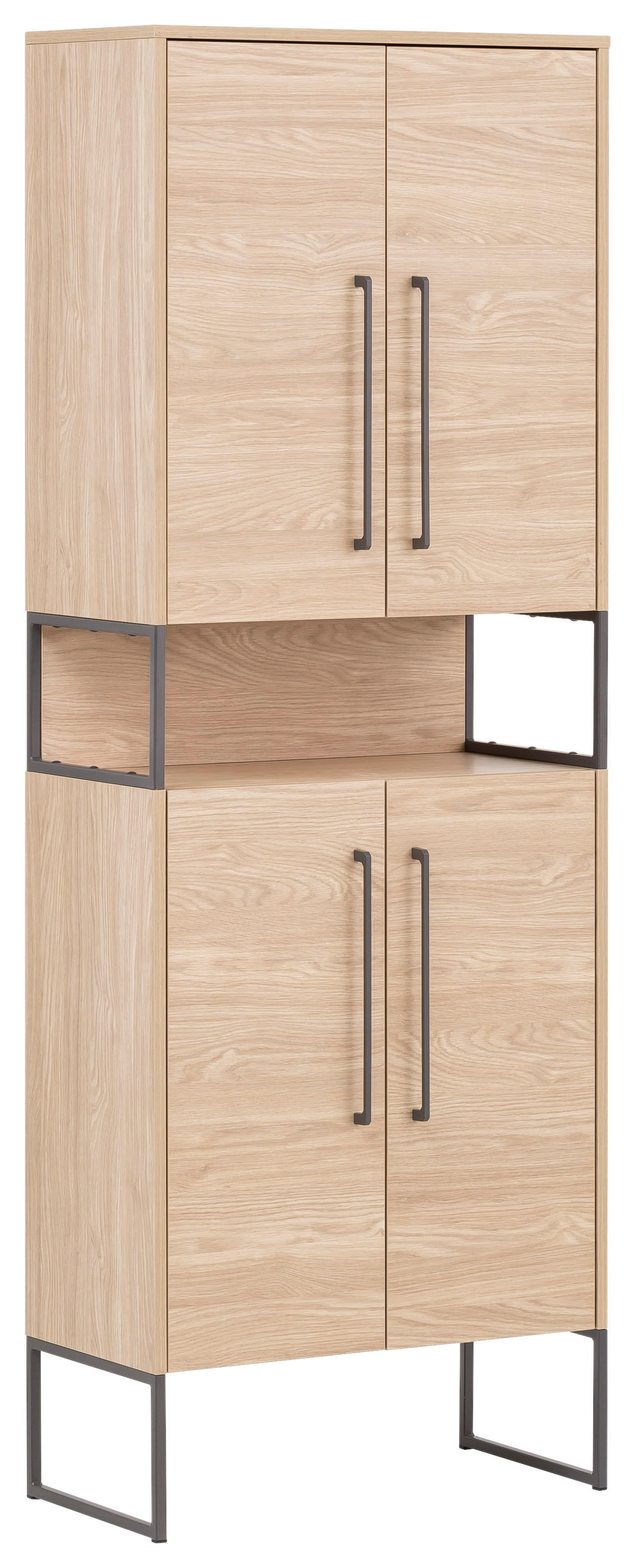 Hochschrank Limone Eiche Landhaus Nachbildung B/H/T: ca. 65,2x183,4x331 cm Limone - Eiche (65,20/183,40/331,00cm) - Möbelpartner