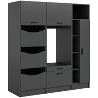 Waschmaschinenumbauschrank Free anthrazit B/H/T: ca. 176x195x68 cm Free - anthrazit (176,00/195,00/68,00cm) - xonox.home