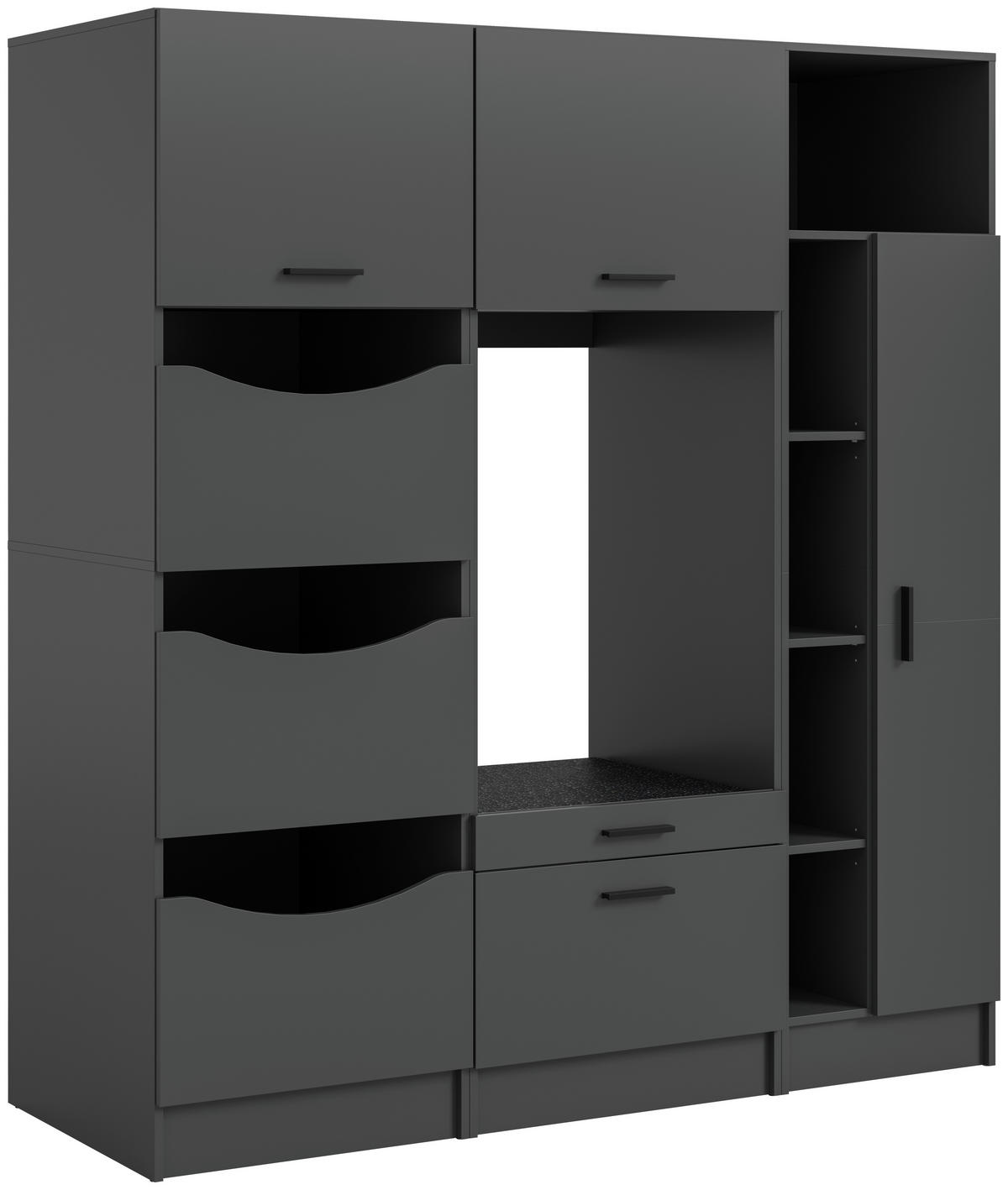 Waschmaschinenumbauschrank Free anthrazit B/H/T: ca. 176x195x68 cm Free - anthrazit (176,00/195,00/68,00cm) - xonox.home