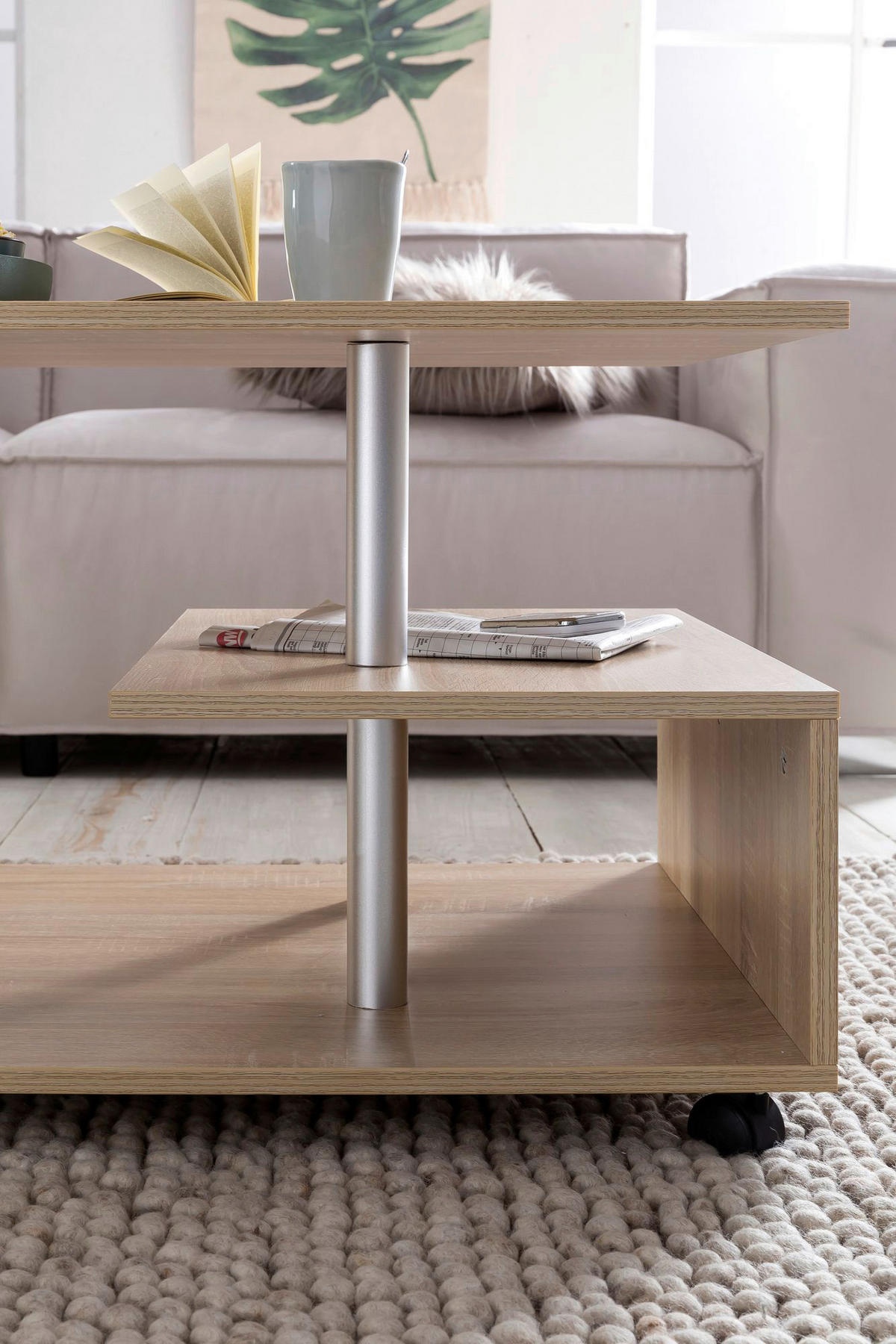 Couchtisch braun B/H/T: ca. 105x48x60 cm Couchtisch - braun (105,00/48,00/60,00cm) - Wohnling