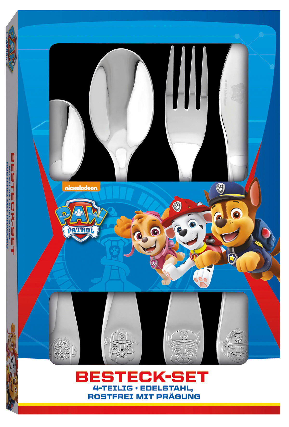 Paw Patrol Kinderbesteckset silber Edelstahl 4 tlg. Besteckset_Paw_Patrol_4tlg. - silber - Paw Patrol