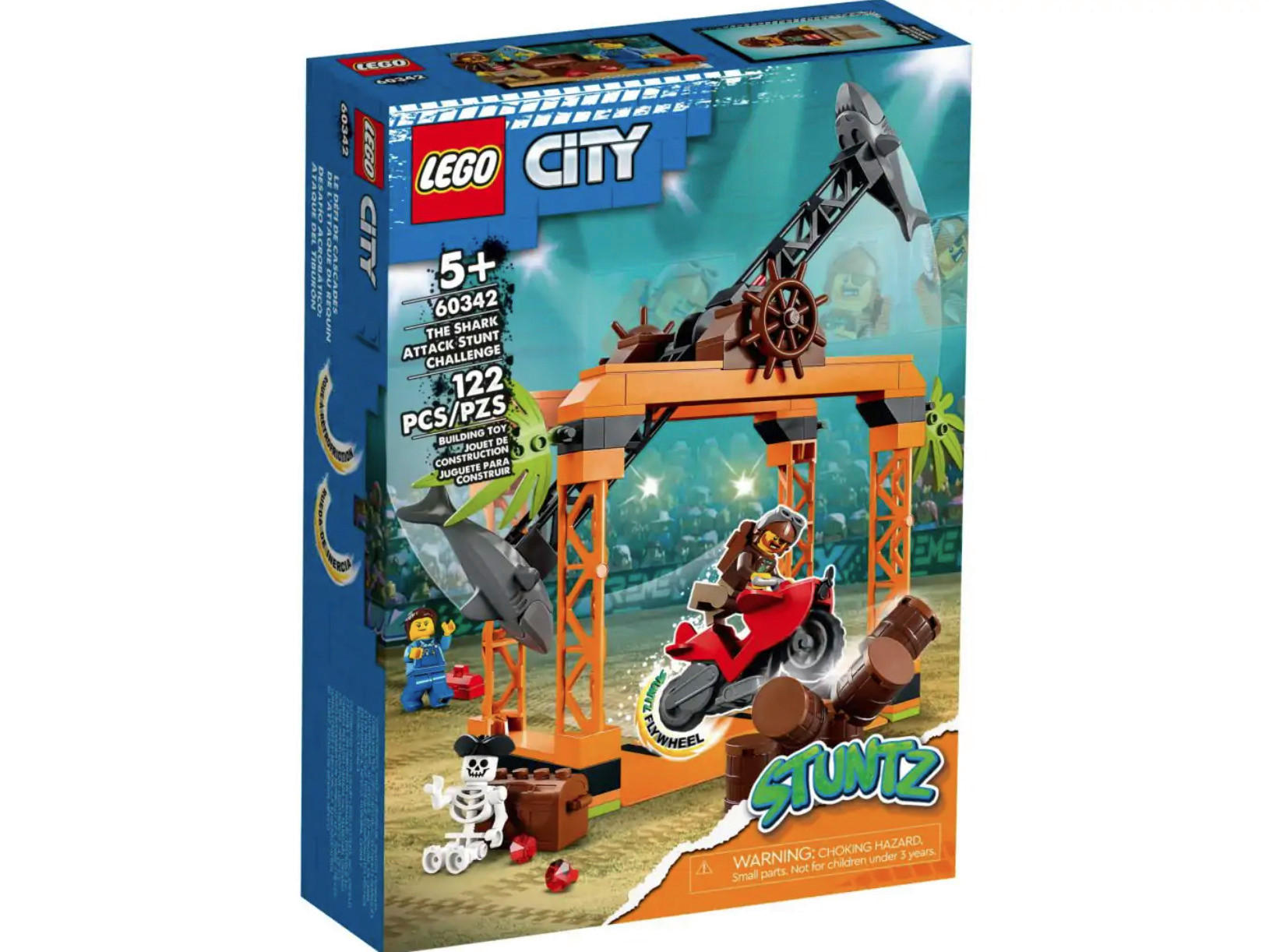 LEGO City Haiangriff-Stuntchallenge 60342 Haiangriff-Stuntchallenge 60342 - mehrfarbig - LEGO