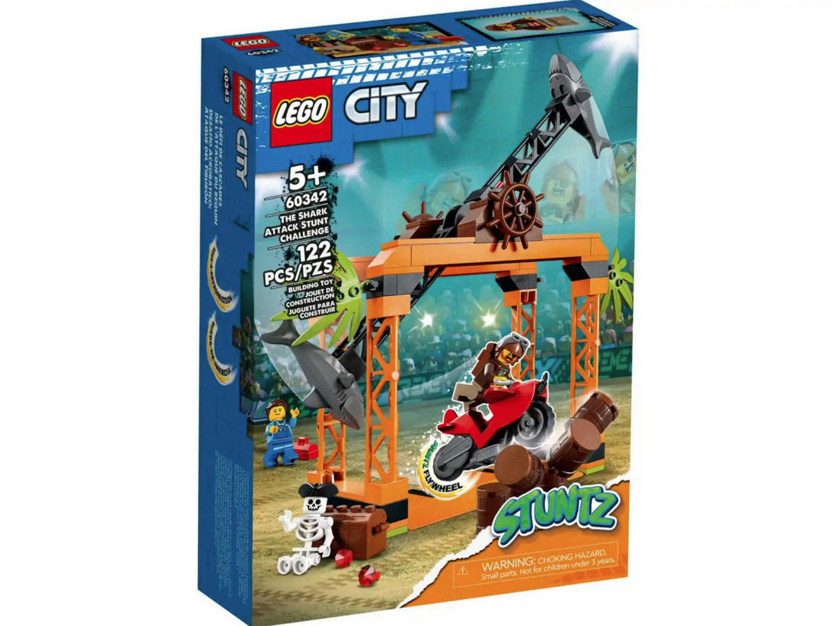 LEGO Haiangriff-Stuntchallange B/H/L: ca. 26x9x19 cm City-Haiangriff-Stuntchallange_Lego - mehrfarbig (19,00/26,00/9,00cm) - LEGO