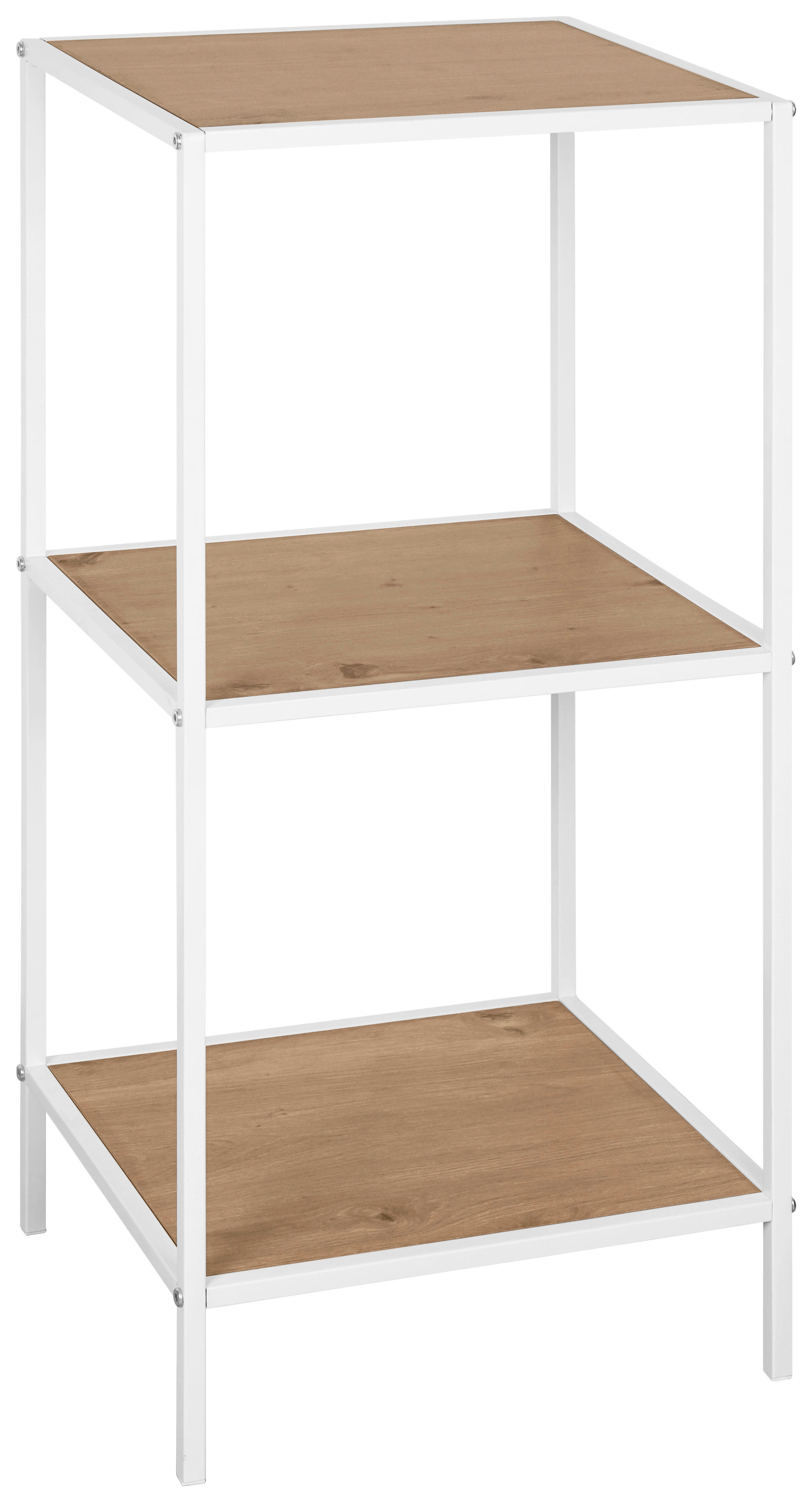 Standregal Sensation weiß Eiche Nachbildung B/H/T: ca. 37x82,5x33 cm Sensation - Eiche/weiß (37,00/82,50/33,00cm)