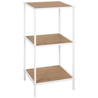 Standregal Sensation weiß Eiche Nachbildung B/H/T: ca. 37x82,5x33 cm Sensation - Eiche/weiß (37,00/82,50/33,00cm)
