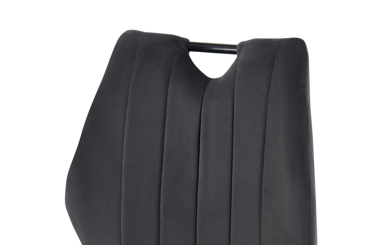 Stuhl CHRISTIN, 2er Set anthrazit schwarz B/H/T: ca. 52x75x58 cm CHRISTIN, 2er Set - schwarz/anthrazit (52,00/75,00/58,00cm) - xonox.home