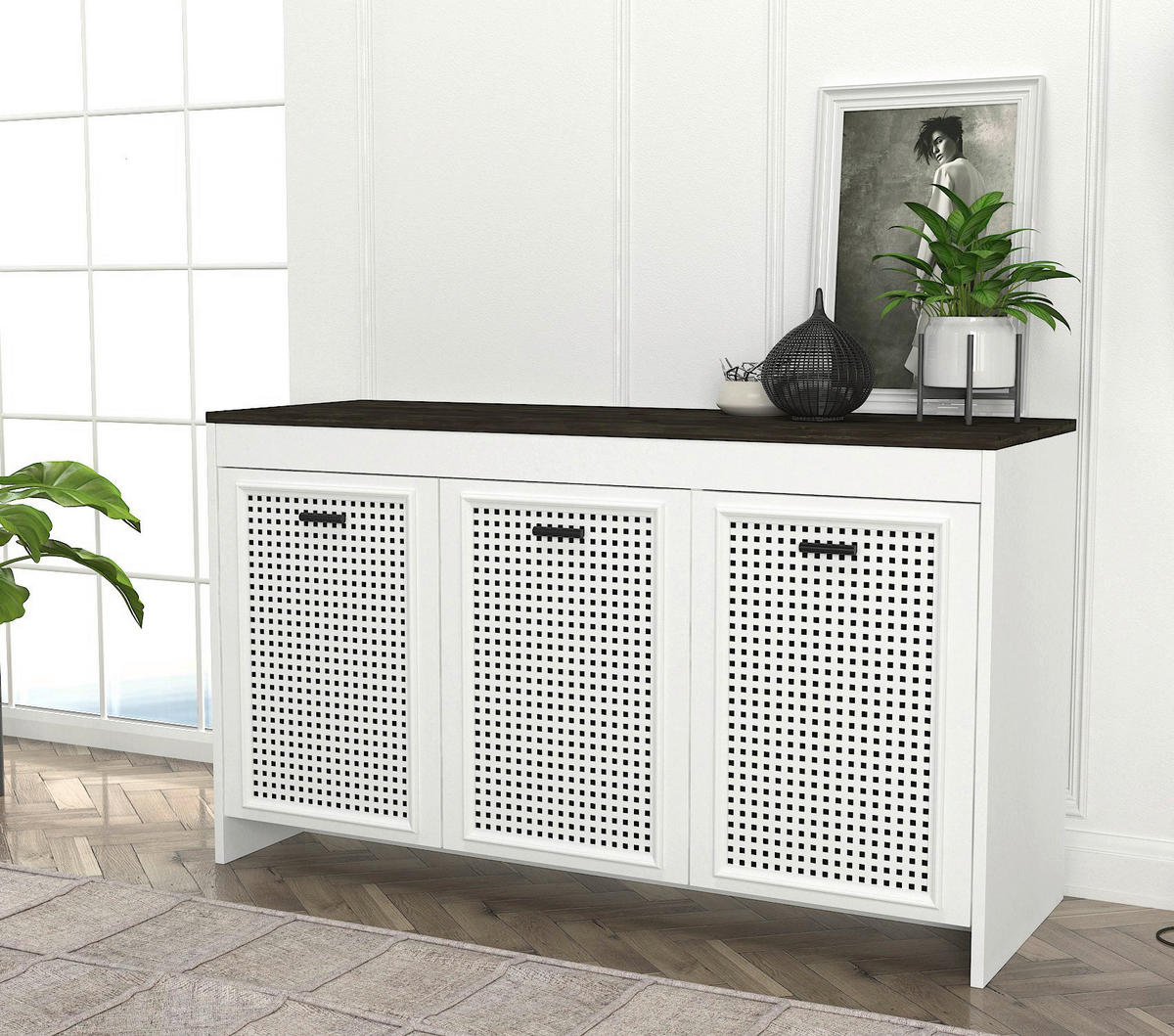 Sideboard Done weiß Rebab B/H/T: ca. 120x75x45 cm Done - Rebab/weiß (120,00/75,00/45,00cm) - moebel17