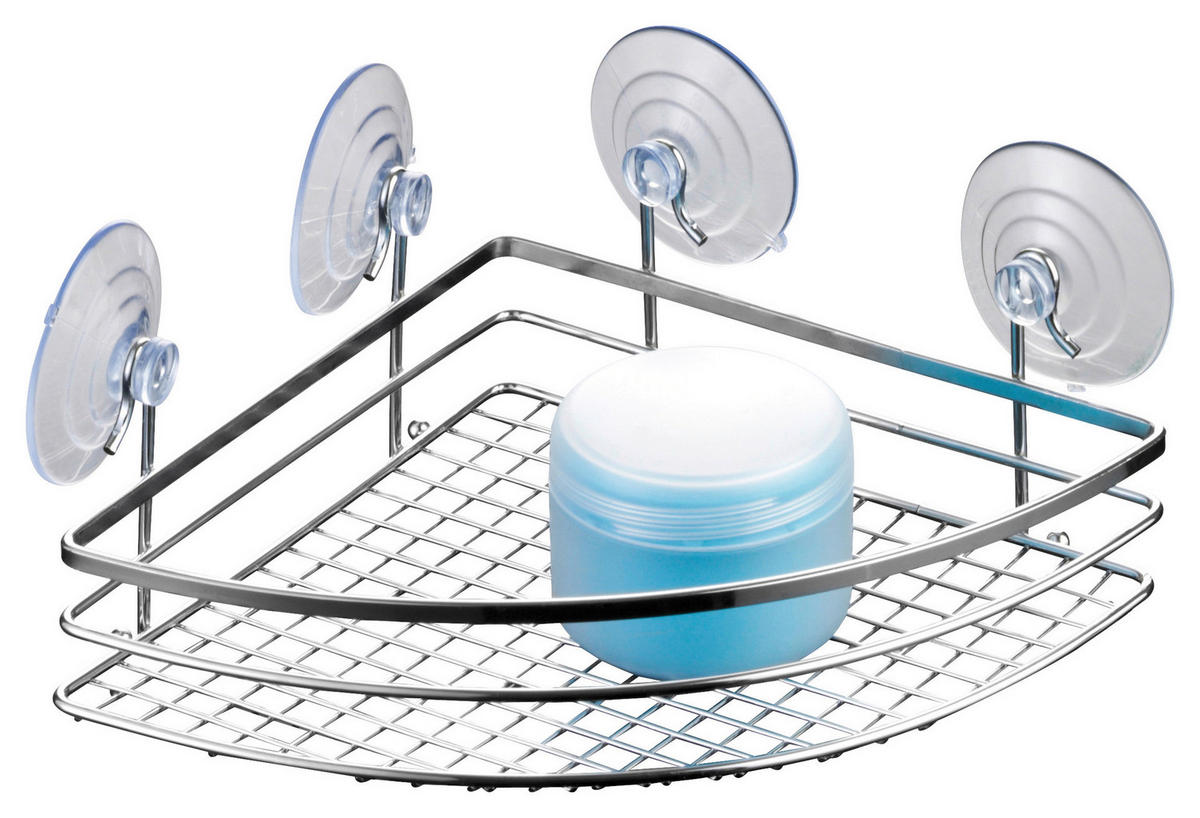 Wandregal silber Eisen B/H/L: ca. 20x9,5x20 cm Cassandra - silber (20,00/20,00/9,50cm) - Axentia