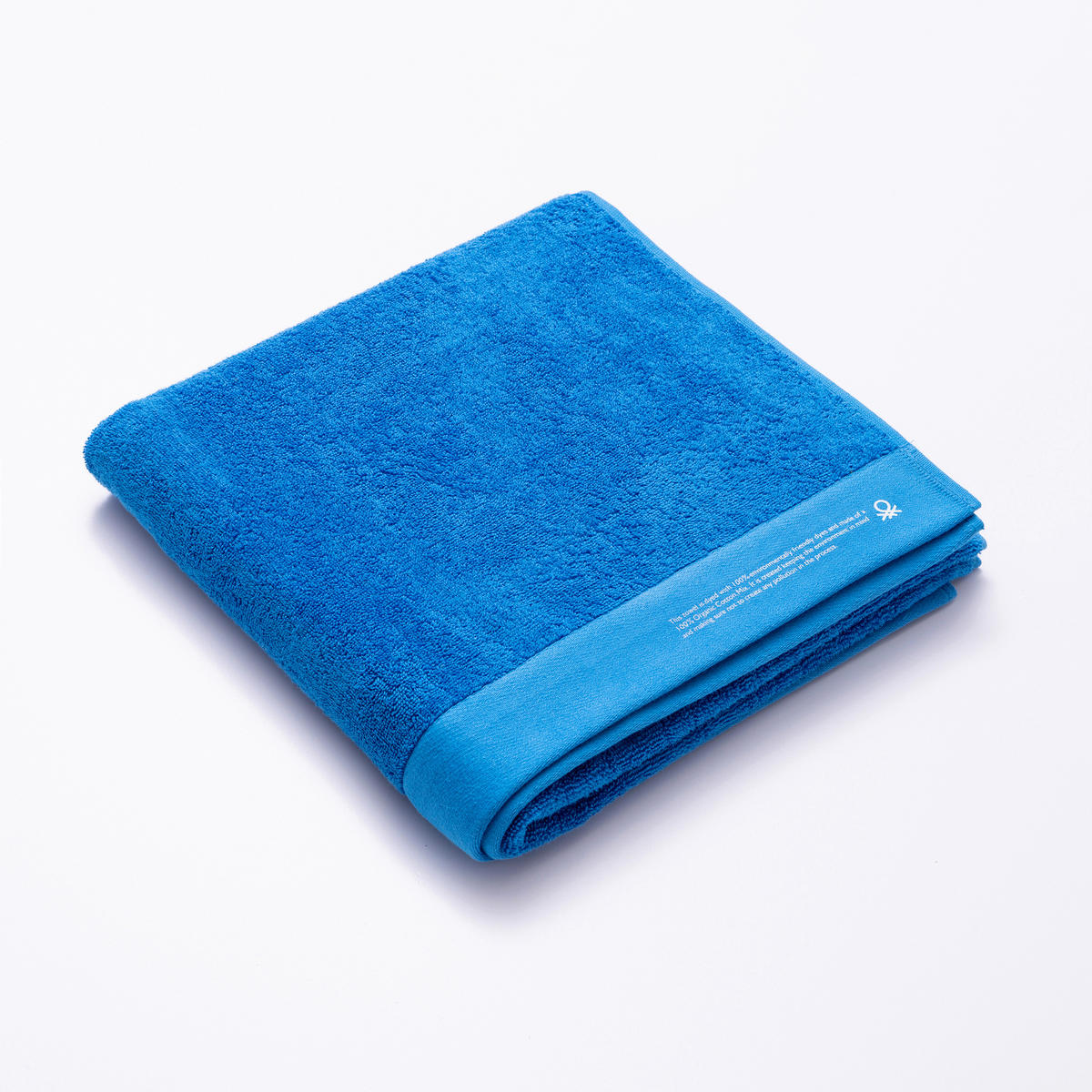 Badetuch blau Baumwolle B/L: ca. 150x90 cm Badetuch 90x150 - blau (150,00/90,00cm) - BENETTON