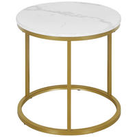 Beistelltisch Sensation Marmoroptik weiß gold D: ca. 39,5 cm Sensation - gold/weiß (39,50cm)