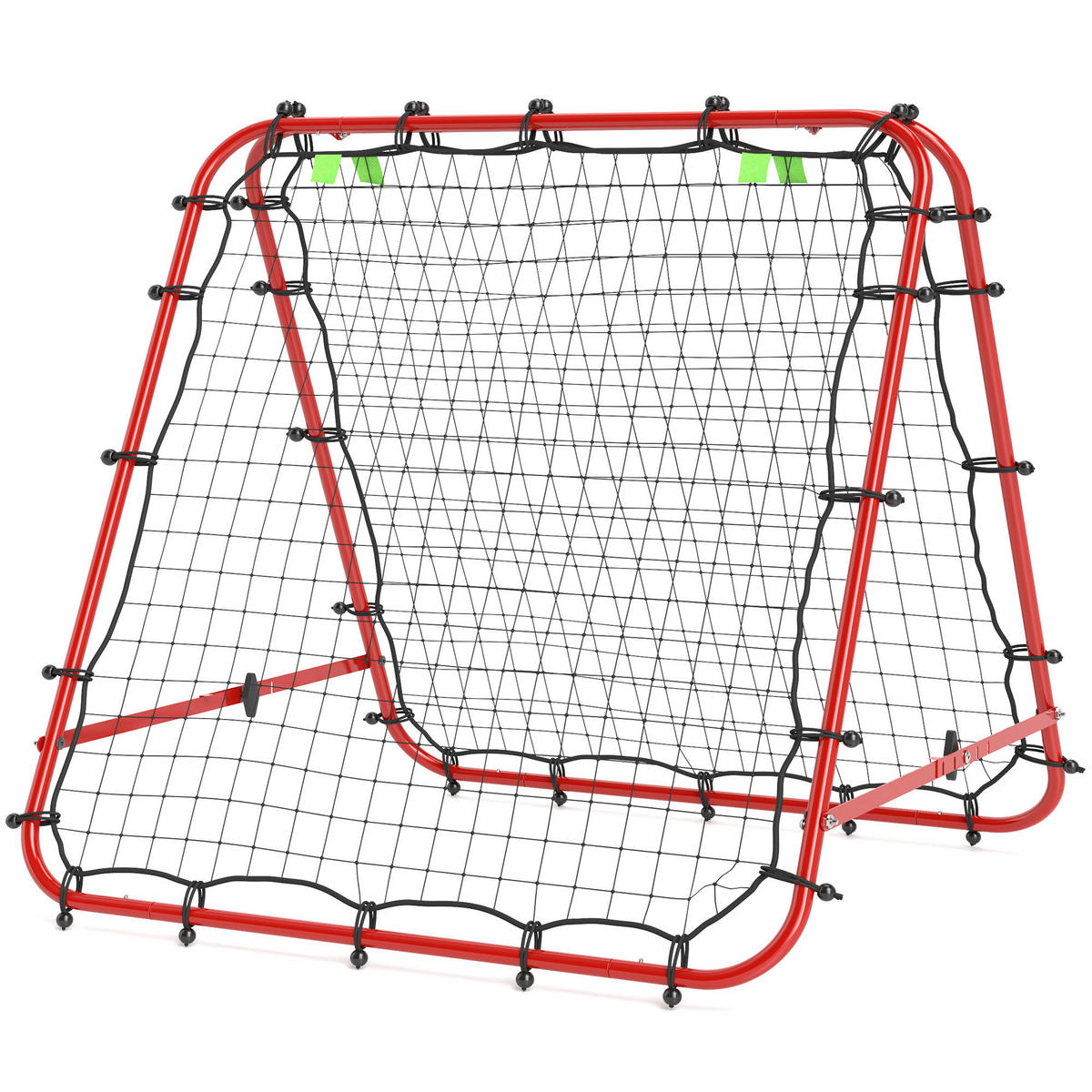 HOMCOM Fußball Rebounder rot Stahl B/H/L: ca. 95x90x100 cm Fußball Rebounder - rot (100,00/95,00/90,00cm) - HOMCOM