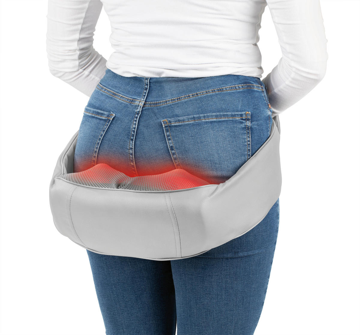 CLEANmaxx Shiatsu-Massagegerät grau lila Shiatsu-Massagegerät_VITALmaxx - lila/grau - CLEANmaxx